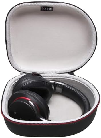 Headphone Headset Case Compatible with JBL, Beats, Sony, Soundcore Anker, Raycon, TOZO, SteelSeries, Logitech, Jabra, Bose, Audio-Technica, Sennheiser Headphones, Black+Grey