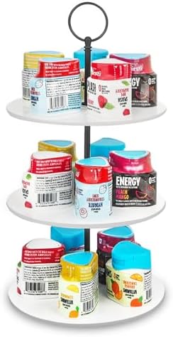 Pod Holder for Ninja Thirsti, 15-Flavor Storage Organizer for Thirsty Drink System, Water Flavoring (White)