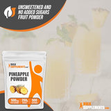 BulkSupplements.com Pineapple Powder - Pineapple Fruit Powder, for Flavoring & Smoothies - Unsweetened & Gluten Free, 500mg per Serving, 250g (8.8 oz) (Pack of 1)