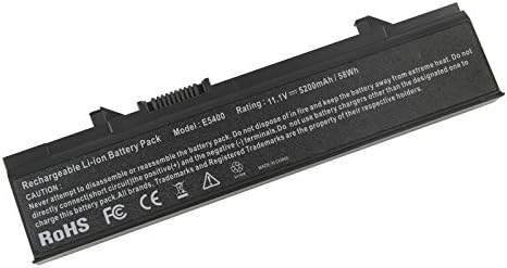 AC Doctor INC Battery 58Wh for Dell Latitude Laptops E5400 E5410 E5500 E5510, Part # RM661 KM970 RM649 MT322 PW640 KM668 KM752 KM970 WU841 T749D KM760 KM742 5200 mAh 6 Cell