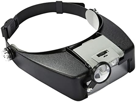 Microscope Accessories Kit Loupe Microscope LED Light 1.5X 3X 6.5X 8X Helmet Style Magnifier Microscope Slides