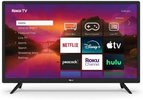Roku 32" Select Series 720p HD Smart TV TV Remote, Voice Assistant Built-in, Tv Apps, Wi-Fi, Streaming Capability - 32R2B4 (Renewed)