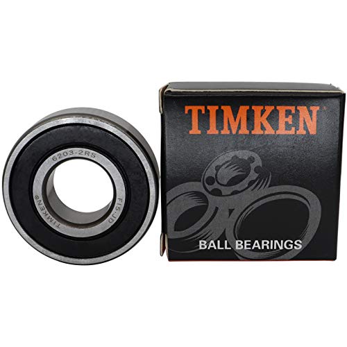 2PACK TIMKEN 6203-2RS Deep Groove Ball Bearing 17x40x12mm