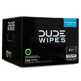 DUDE Wipes - Flushable Wipes - 8 Pack, 336 Wipes - Unscented Extra-Large Adult Wet Wipes - Vitamin-E & Aloe - Septic and Sewer Safe