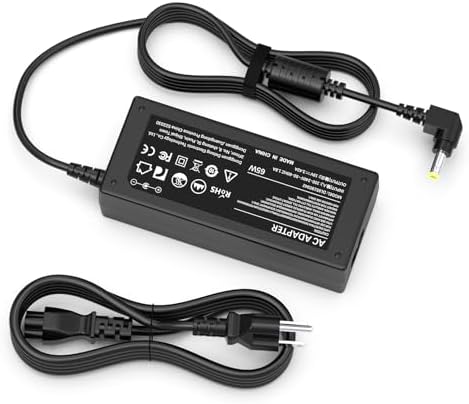 65W Laptop Charger for Asus Q551L, U56E, X551M, X555L, X540S, X45A, X550, X550ZA, X551, X551CA, X551MA, X553M, X53U, X550C; ADP-65DW A, BAD887320, EXA0703YH, PA-1650-78 Power Supply Cord