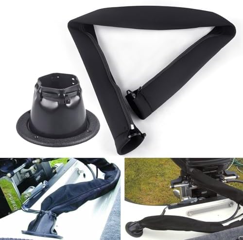 48-Inch Zippered Rigging Sleeve with Marine Cable Boot Diameter 4 2/5" with Cable Tie Universal Fit for Yacht Cable Management Kit