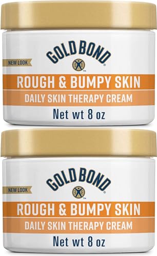 Gold Bond Ultimate Rough & Bumpy Daily Skin Therapy, 8 Ounce, Helps Exfoliate and Moisturize to Smooth, Soften, and Reduce The Appearance and Feel of Bumps and Rough Skin Patches - Pack of 2