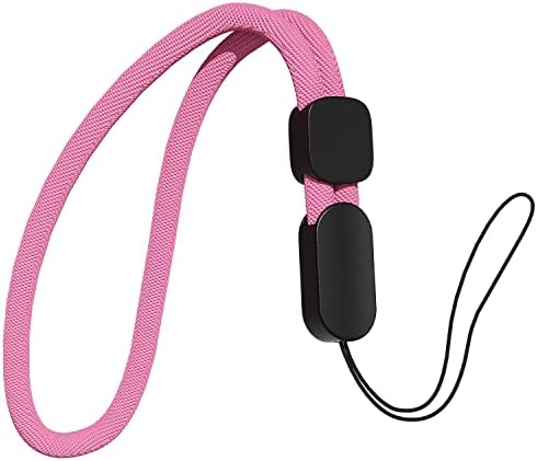 oakxco Lanyard Compatible with Airpods Pro 2 Loop Adjustable Hand Wrist Nylon Strap, Lanyard for Cell Phone/Camera/Switch/iPods Pro 2nd/Airpods 1/2nd/3rd/Pro Case, Pink