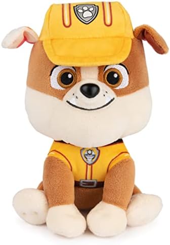 GUND Official PAW Patrol Rubble in Signature Construction Uniform Plush Toy, Stuffed Animal for Ages 1 and Up, 6" (Styles May Vary)