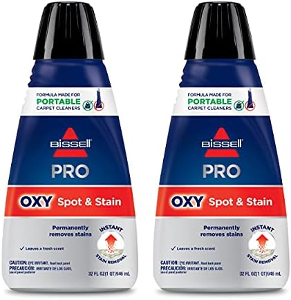 Bissell Professional Spot and Stain + Oxy Portable Machine Formula, 2-Pack, 20389, 64 Fl Oz