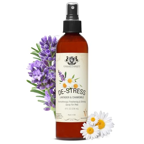 Aromatherapy Freshening & Shining Spray For Pets - Chamomile & Lavender Dog Spray Scent - Pet and Puppy Calming Products - Dog Calming Spray Comfort - 8 FL OZ