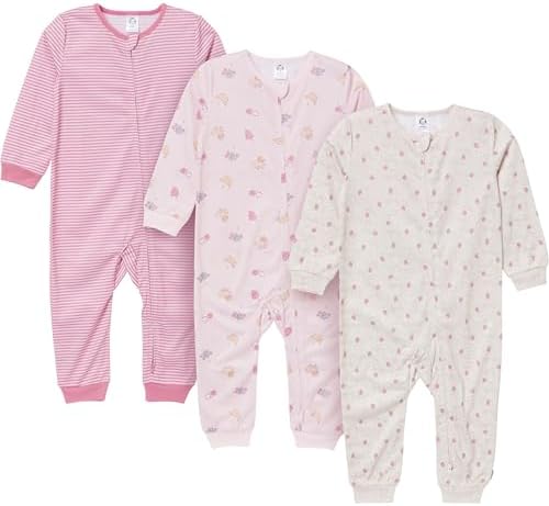 Gerber Girls' Loose-fit Polyester Jersey Footless Pajamas