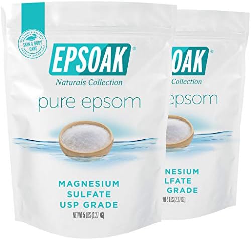 Epsoak Epsom Salt 10 lbs. (Qty. 2, 5 lb. Bags) Magnesium Sulfate USP