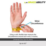 BraceAbility Radial Nerve Palsy Splint - Dynamic Wrist Drop Splint for Limp Finger Wrist Extension, Saturday Night, Honeymoon, Crutch Palsy, Stroke Recovery Brace - Fits Right or Left Hand (One Size)