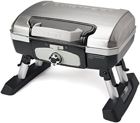 Cuisinart CGG-180TS Petit Gourmet Portable Tabletop Gas Grill, Stainless Steel