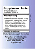 RELENTLESS IMPROVEMENT Active Hexose Correlated Compound Natural Immune Support Mushroom Extract 120 Count