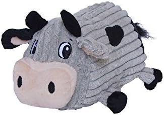 Outward Hound Fattiez Cow Plush Squeaky Dog Toy, Medium