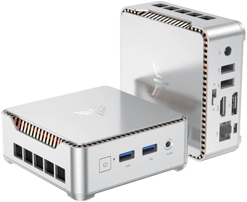 KAMRUI Essenx E2 Mini PC,W-11 Pro 12th Twin Lake N150 Mini PC(up to 3.6GHz),8GB DDR 256GB M.2 SSD Micro PC,Support DP 4K Triple Display,WiFi,BT,VESA,Gigabit Ethernet Desktop Computer pc Office