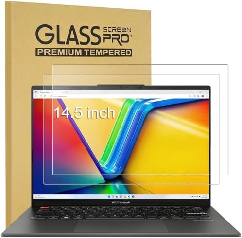 KEANBOLL 2-Pack Tempered Glass Screen Protector Compatible with ASUS Vivobook S 14 OLED 丨14.5 inch 丨-(K5404 / S5402 / M5402), 9H Hardness, Scratch Resistant, Ultra Clear