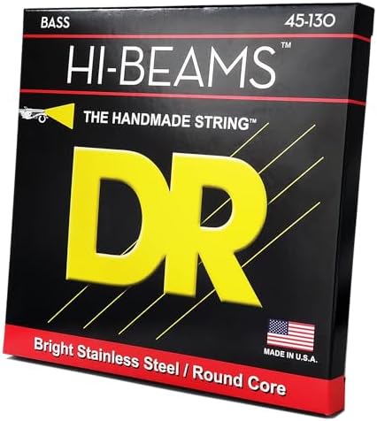 DR Strings Hi-Beam Round Core Medium 5 Bass Guitar Strings (MR5-130)