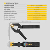 AUTOOL Digital Thermometer HVAC,Pipe Clamp Thermometer for Heating and Cooling Systems, Digital Temperature Clamp HVAC for in-Pipe Measurements, Digital and Waveform Display