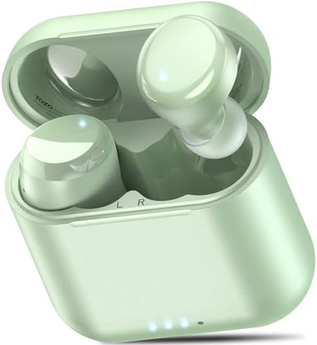 TOZO T6 Ergonomic Edition Wireless Earbuds Bluetooth 5.3 Headphones, Ergonomic Design in Ear Headset, 50Hrs Playtime with Wireless Charging Case, APP EQ Customisable, IPX8 Waterproof, 2025 Version