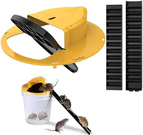 Mouse Rat Trap Bucket,5 Gallon Mouse Rat Traps Indoor for Home,Bucket Lid Rat Traps Indoor Outdoor,ReusableMouse Catching Tool