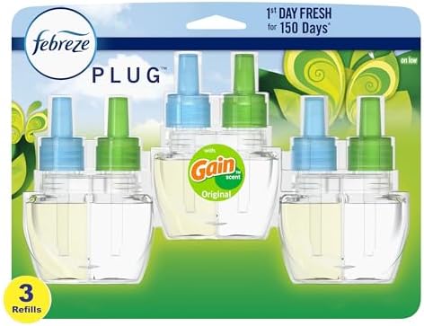 Febreze PLUG, Gain Original, Starter Kit & (4) .87 fl. oz. Oil Refills