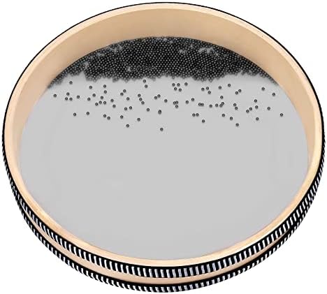 Ocean Drum, 10" Sea Wave Drum for Meditation & Relaxation, Natural Color Rain Drumfor Stress Relief, Musical Sound Healing Instruments Ocean Sound Drum for Holistic Healing