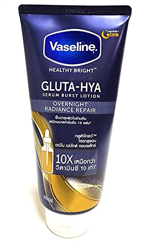 Vaseline Gluta - Hya OverNight Radiance Repair Serum Burst Body Lotion Size - 300ml (Pack Of 1)