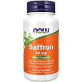 NOW Supplements, Saffron Whole Herb 50 mg with 10% Crocins, 60 Veg Capsules with Microcrystalline cellulose, hypromellose (cellulose capsule), stearic acid (vegetable source) and silicon dioxide