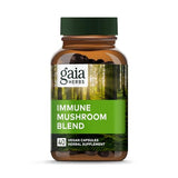 Gaia Herbs Immune Mushroom Blend - Immune Support Mushroom Supplement for Year-Round Health* - with Reishi, Cordyceps, Turkey Tail, Shiitake, and Chaga Mushrooms - 40 Vegan Capsules (40-Day Supply)