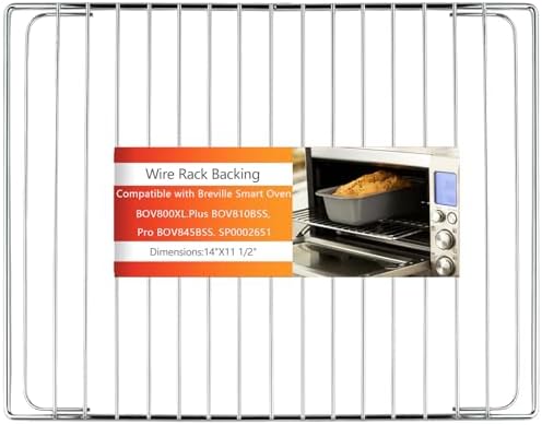 Stainless Steel Oven Rack for Breville Smart Oven BOV800XL, Plus BOV810BSS, Pro BOV845BSS. SP0002651, Oven Racks Replacements, Cooling Racks for Cooking and Baking