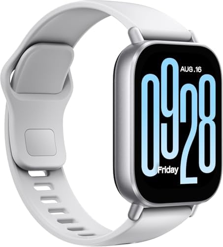 Xiaomi Redmi Watch 5 Active Smartwatch, 2.0" LCD Display, 18 Days of Battery Life, 140+ Sports Modes, 5ATM Waterproof, Bluetooth Calling, Fitness-Tracker- Matte Silver