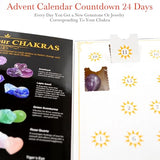 ZMLM Crystals Advent Calendar 2024: Christmas 24 Days Countdown Surprise with Chakra Healing Stone Rock Gifts for Adult Women & Crystal Decor|Relieve Stress|Positive Energy|Mineral Learning Collection