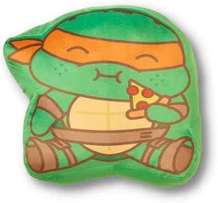 Northwest Teenage Mutant Ninja Turtles Cloud Throw Pillow, 15", Pizza Mikey
