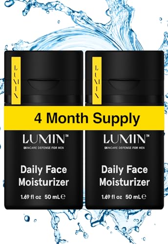 Lumin - Daily Face Moisturizer for Men - with niacinamide, Mens Face Lotion, Mens Skin Care, Ideal for normal & combination skin, 50ml, 2-Pack