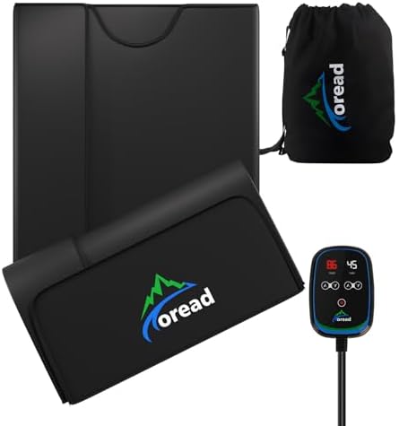 TOREAD PU Far Infrared Sauna Blanket for Relaxation and Detoxification，Portable Sauna Blanket Infrared with Red Light Therapy Suitable for All Body Types