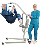 Electric Transfer Lift, Adjustable Lift Chair with Sling, 400LBS Weight Capacity, Hydraulic Lifting for Seniors, Home Use for Hoyer Lift, Lift Elderly from Bed and Chair