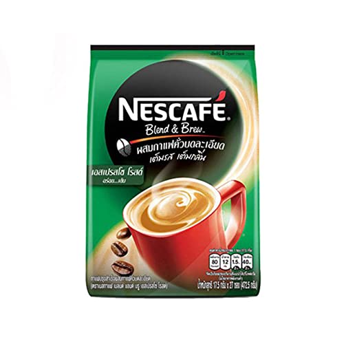 Nescafe Espresso Roast 3 in 1 Instant Coffee, 27-Count