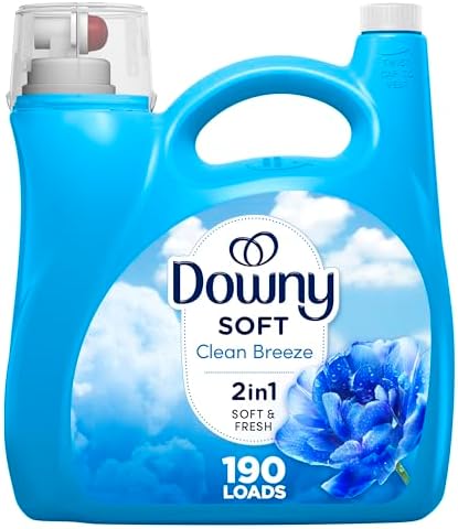 Downy Fabric Softener Liquid, Clean Breeze Scent, 140 fl oz, 190 Loads