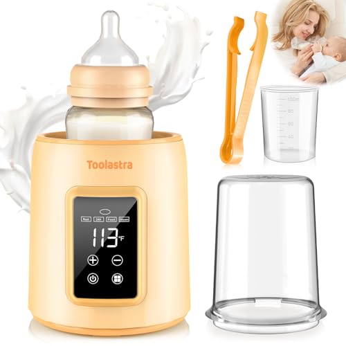 Bottle Warmer, Faster Heating Baby Milk Warmers for All Bottles with Accurate Temp Control Water Bath Tech and Auto Shut-Off, BPA-Free Multifunctional Bottle Warmer for Breastmilk and Formula