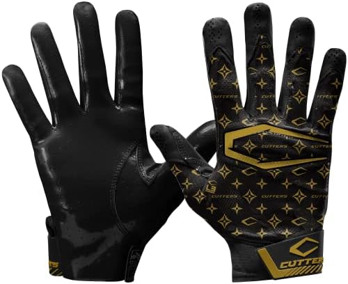 Black/Gold Lux Rev Pro 4.0 Limited-Edition Receiver Gloves Black/Gold Lux / Adult-XL