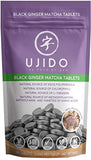 Ujido Black Ginger Matcha Tablets - Real Black Ginger - Real Matcha - Gluten-Free and Keto Friendly - 180 Tablets