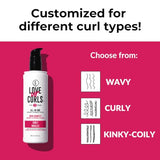 Love Ur Curls LUS Brands All-in-One Styler for Natural Curly Textures 8.5oz - Repair, Hydrate, and Style in One Step - No Crunch, No Cast, Hair Care With Shea Butter & Moringa