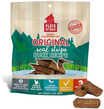 PLATO Original Real Strips Duck 3oz, Natural (850002221534)