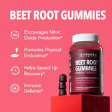 Beet Root Gummies with COQ10 Energy Supplement | Nitric Oxide Supplement for Healthy Energy & Performance Support with Pomegranate Extract | Beet Root Supplements | Mixed Berry | 120 Vegan Gummies