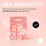 Loovara Oraltücher Lecktücher latexfrei - Oral Dams Latex Free - Schutztücher Ultra-dünn und natürlich und extra weich für ein natürliches Gefühl, vegan, hypoallergen