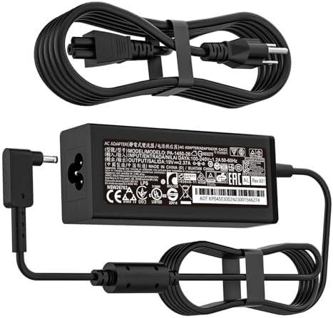 45W AC Charger ADP-45FE F PA-1450-26 Fit for Acer Aspire A515-44 A515-45-R74Z A515-46-R3UB A515-46-R14K A515-54 A515-56 A515-58 A315-24P-R7VH A18-045N2A AK.045AP.075 Laptop Adapter Power Cord