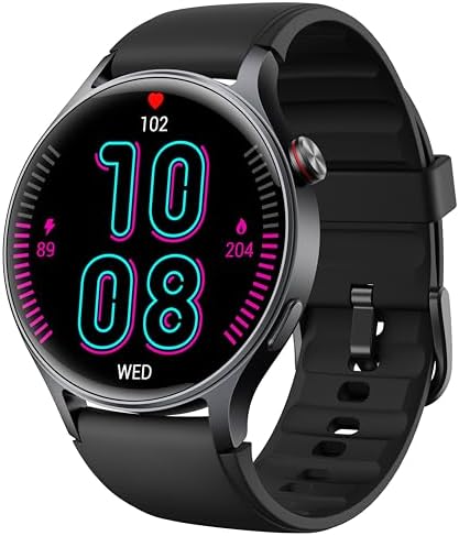 aeac Smart Watch for Men Women, AMOLED Ultra-Clear Screen Fitness Trackers with Heart Rate/Sleep/SpO2 Monitor, Smartwatch for iPhone/Samsung/Android, 110+ Sport Modes Waterproof Reloj Inteligente